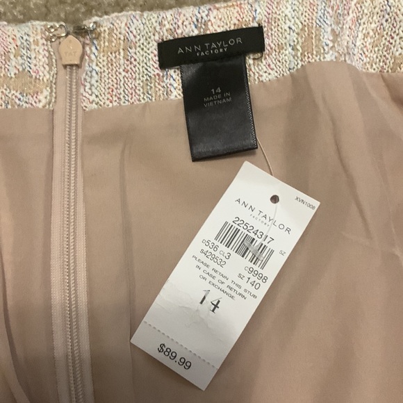 NWT Ann Taylor Factory tweed pencil skirt - Picture 7 of 7